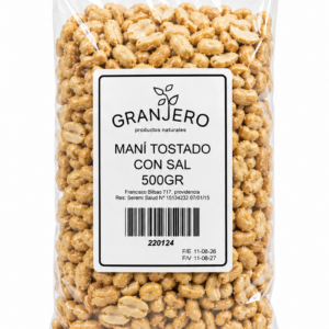 Mani tostado con sal 500gr