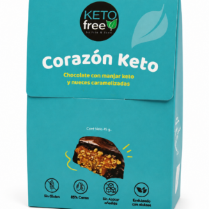 corazon keto chocolate manjar y nuez - ketofree
