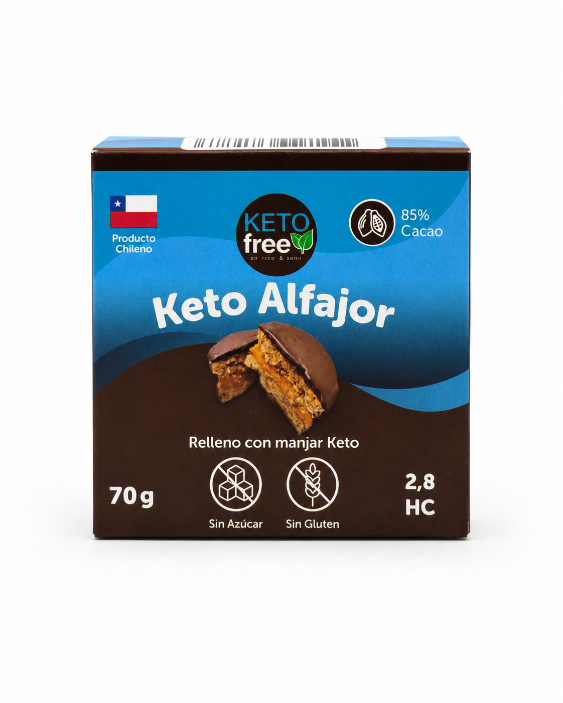 Alfajor de Manjar 70gr-KetoFree