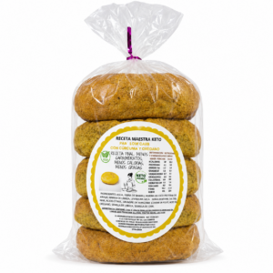 Pan KETO cúrcuma orégano