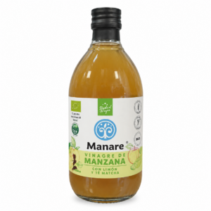 Vinagre de manzana con Matcha y Limon 500ml - Manare