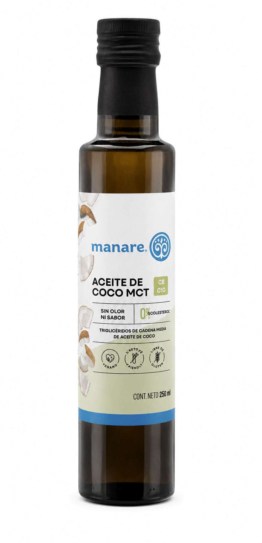 Aceite de coco MCT 250ml - Manare