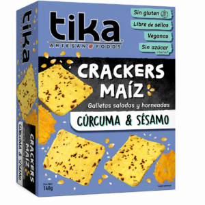 Galletas Tika Curcuma y Sesamo Coctel