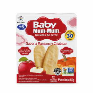 Galletas de Arroz Apple Y Pumpkin   Organico 50gr-Baby Mum