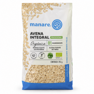 Avena Integral Orgánica 750 g Manare