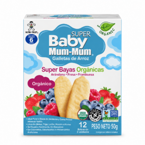 Galletas de Arroz Super Bayas Organico 50gr-Baby Mum